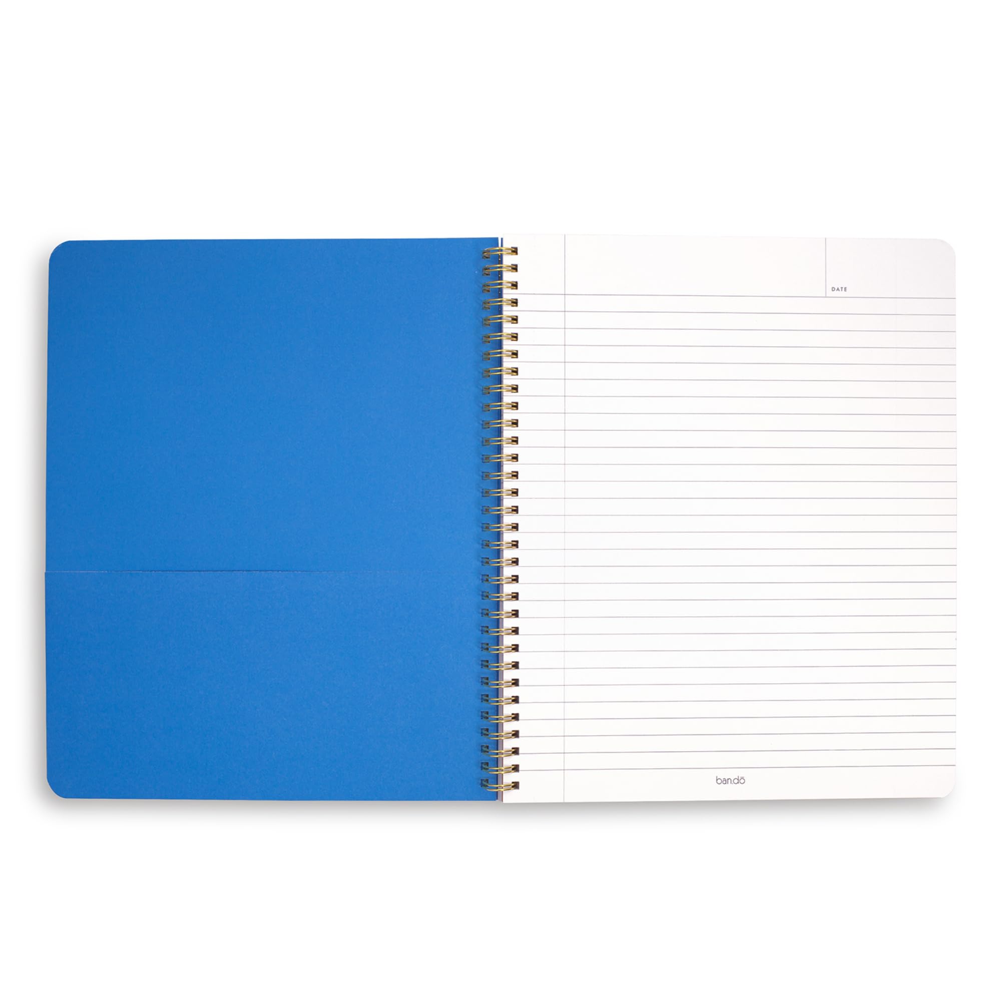ban.do Rough Draft Großes Spiral-Notizbuch mit Spruch, 27,9 x 22,9 cm mit Taschen und 160 linierten College-Seiten, Möglichkeiten sind endlos