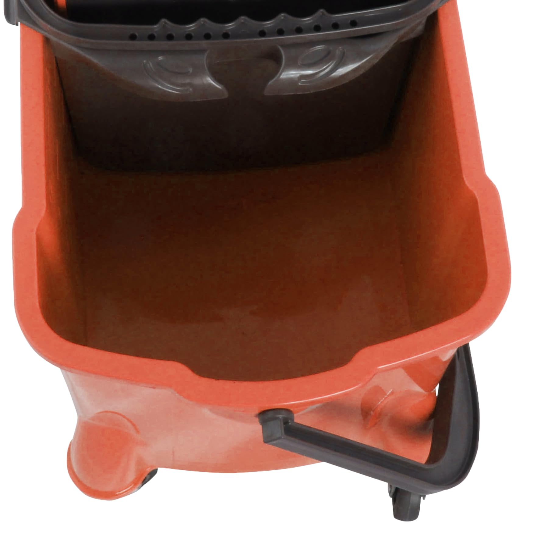 Carrito de Limpieza con Prensa para Fregona - Cubo de 24L y Cubo de 10L | Separación de agua higiénica - Cubo de 10L adicional con sistema de clic - Ruedas, asa y diseño compacto resistente