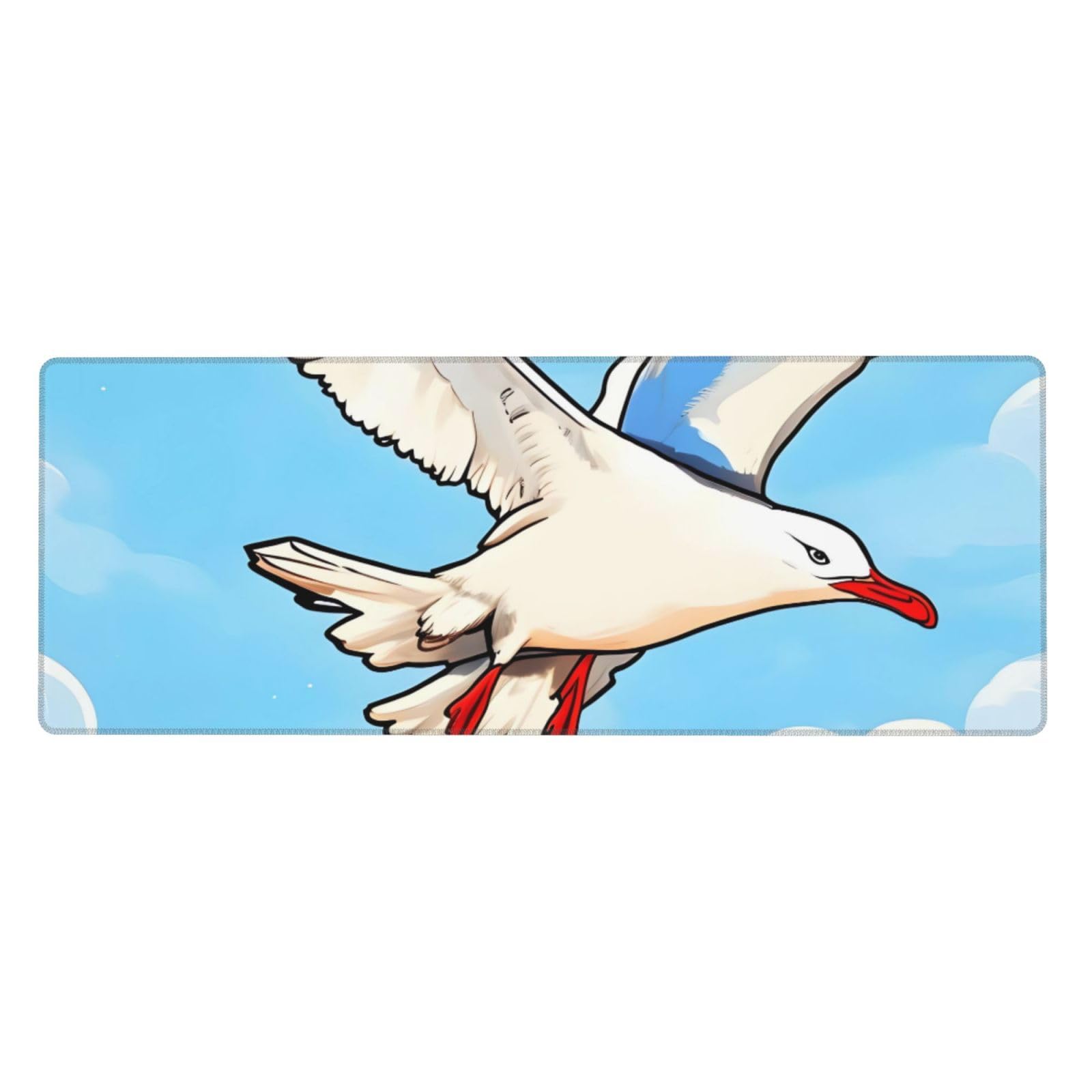 Tapis de clavier 80x30 cm Flying Seagulls avec base caoutchouc - 8