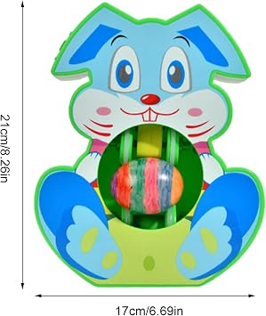 Ostereier Anmalen Maschine 21x17cm ABS Ostereier Bemalen Maschine Osterei Spinner Maschinen Mit 8 Farbigen Ostereiers-Bastelset Mit Licht Und Musik DIY Gemalte Deko Ostereiers Für Kinder
