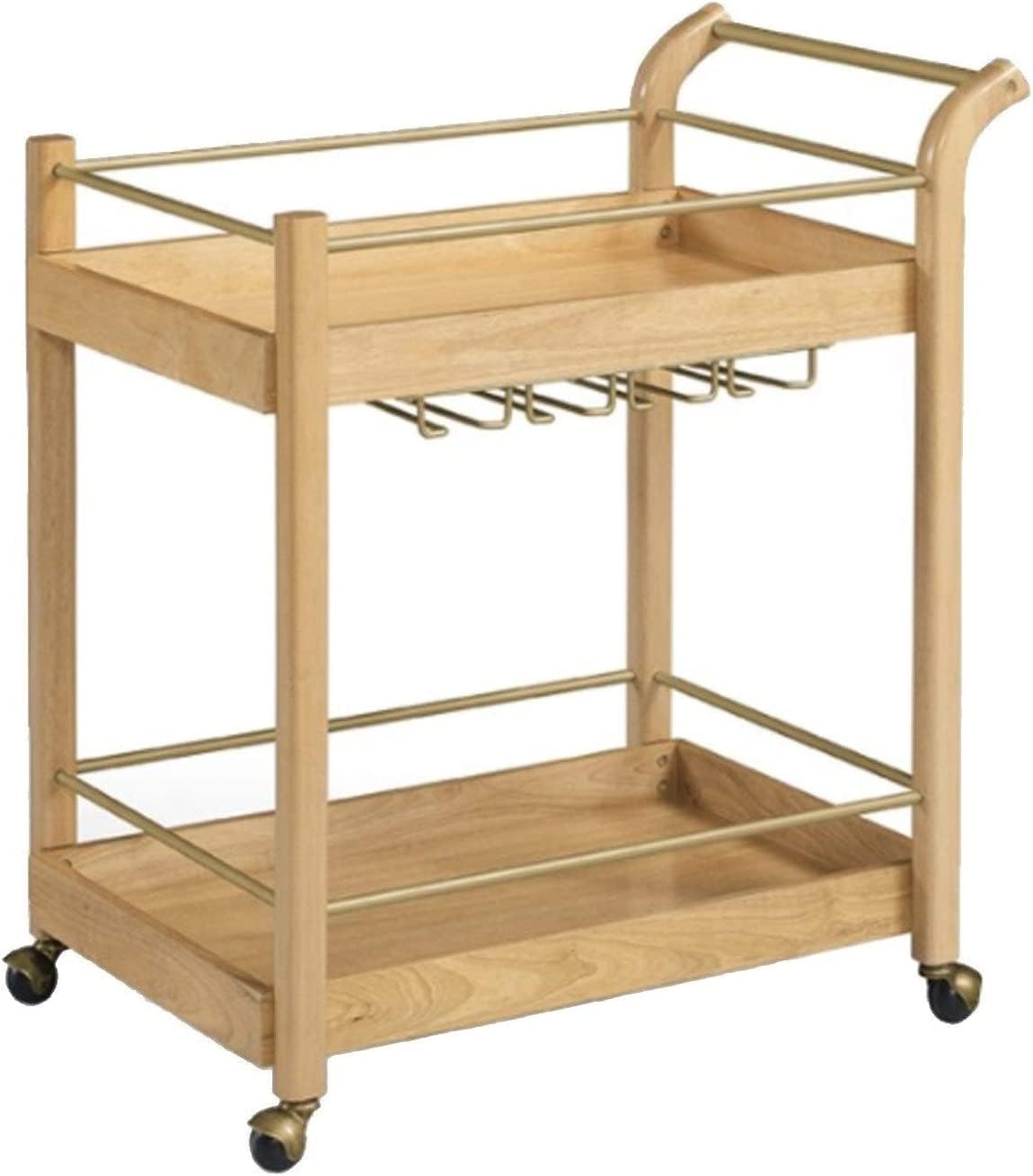 Amazon.co.jp 業務用 サービスカート ホテルやクリエイティブレストラン キッチンカート サービスワゴン サービングカート木材と