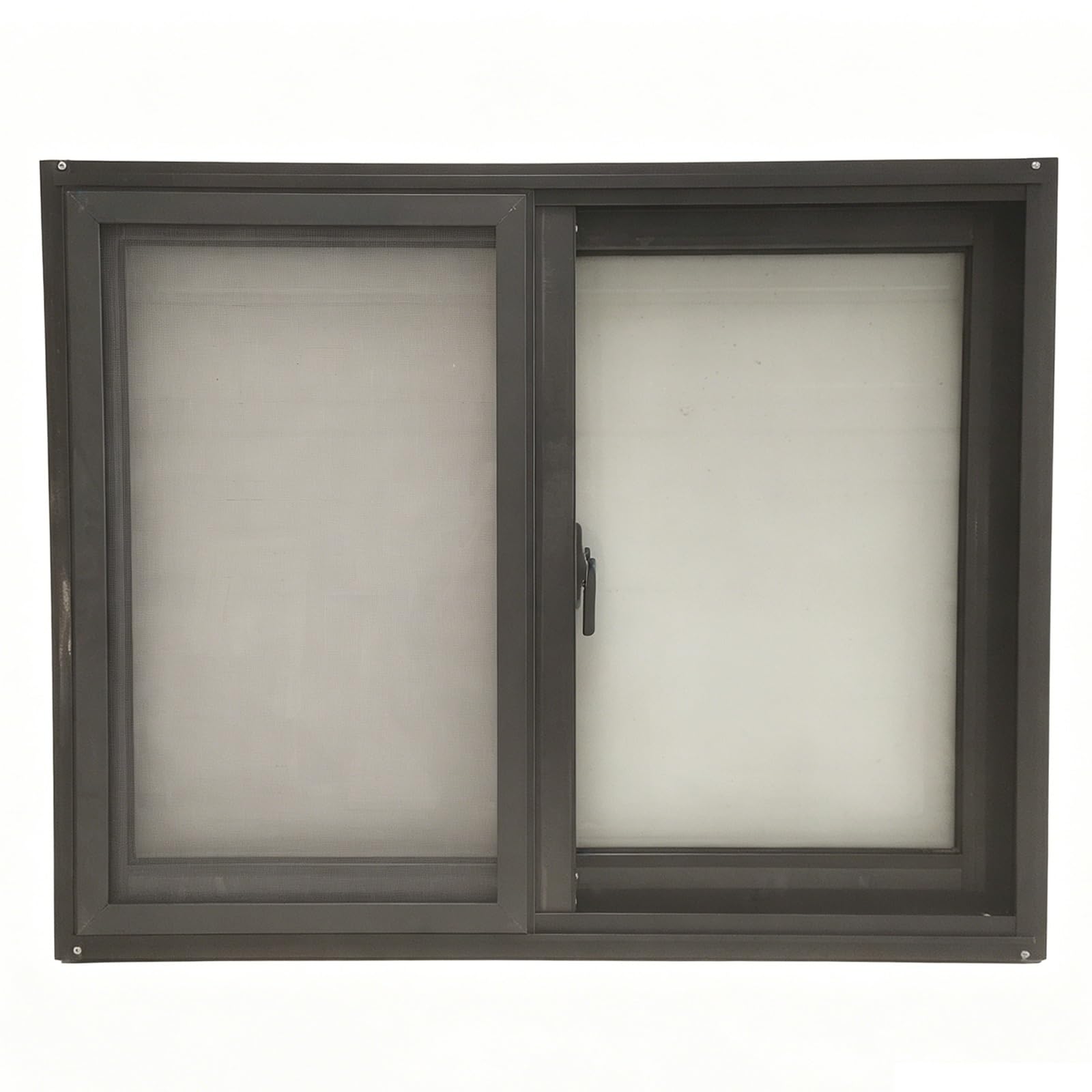 Wtjdccy One Color Basement Window, 4Mm Frosted Glass With Screen, Enlarged Drainage Holes, Aluminum Sliding Windows For Bathroom Chicken Coop Playhouse(40X40cm/16X16in)