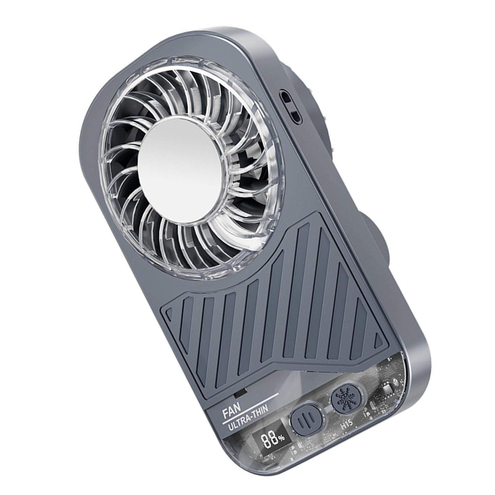 carotoe USB Rechargeable Portable Fan, Digital Display, Quiet Cooling, Perfect Birthday Home Quiet Handheld Fan for Use