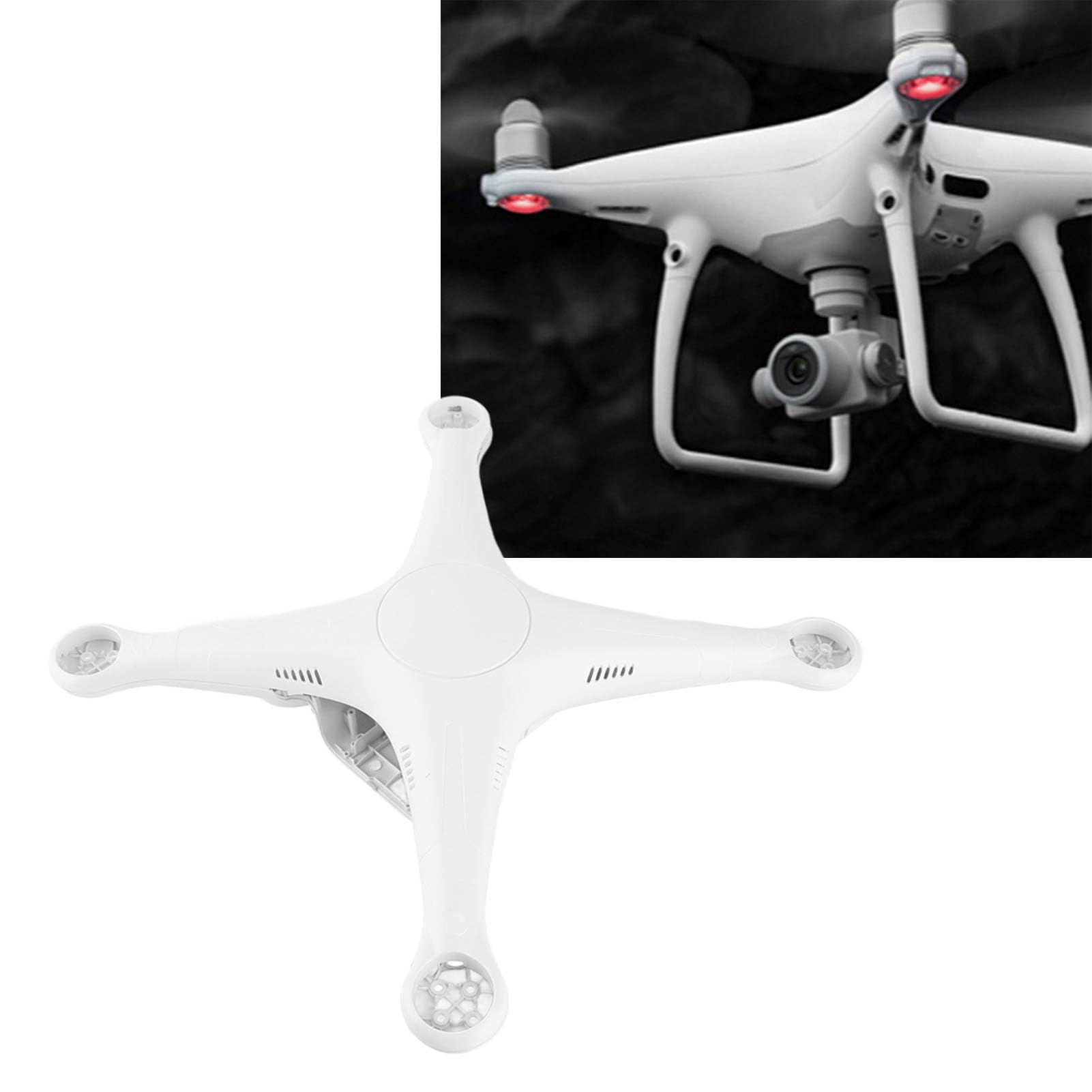 Drone Body Shell Frame Landing Gears Wysokiej jakości materiał usprawniony projekt Phantom 3 Professional Advanced White 240G