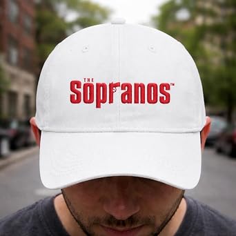 HBO The Sopranos Logo Embroidered Hat Official Adjustable Baseball Cap, Classic Dad Hat