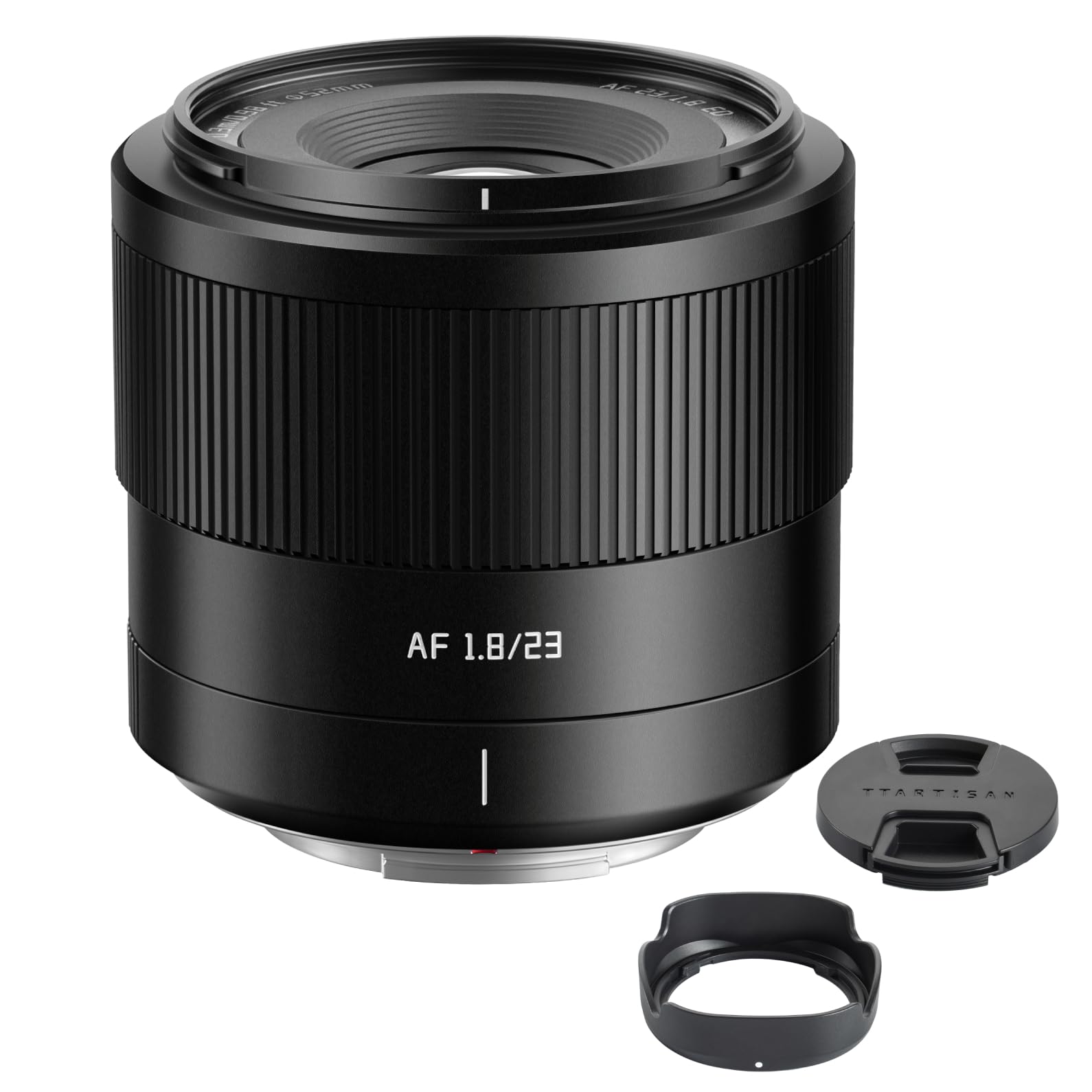 TTArtisan AF 23mm F1.8 XF Objetivo Autofocus APS-C para cámaras de montaje FX X-A1 X-A10 X-M1 X-T1 X-T10 X-T100 X-PR01 X-PR03 X-E1 X-E2S XS10 X-H1 X-H2S y más (negro)