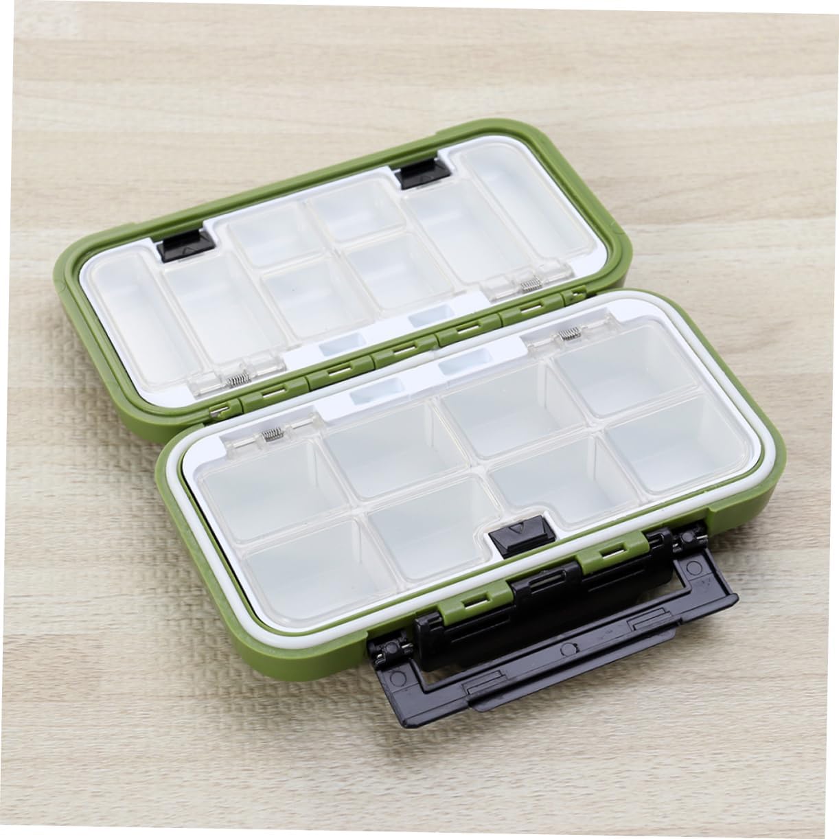 Happyyami 2pcs Fishing Set Lure Accessories Box Soft Tackle Bait Organizer for Outdoor Fishing