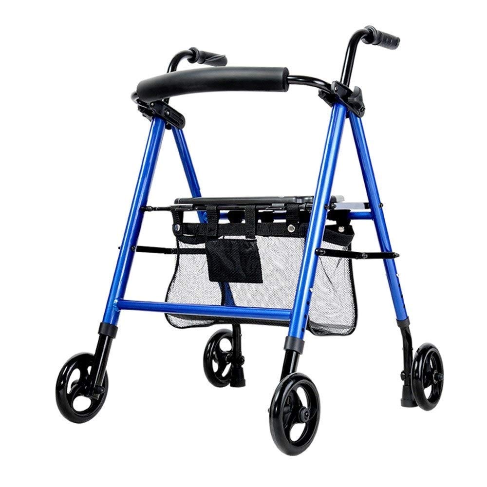 Sedie a rotelle manuali Sedia a rotelle leggera per anziani esigenze di mobilità Scooter Spinta a mano Sedia a rotelle Walker per anziani con poggiapiedi Sedia a rotelle pieghevole con braccioli