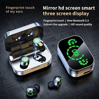 TWS True Wireless Earbuds Bluetooth In-Ear Headphones Waterproof Blue Tooth Ear Buds Wireless Earphones for iPhone Android Phones Invisible Mini Small Earbuds Wireless Bluetooth for Small Ear Canal