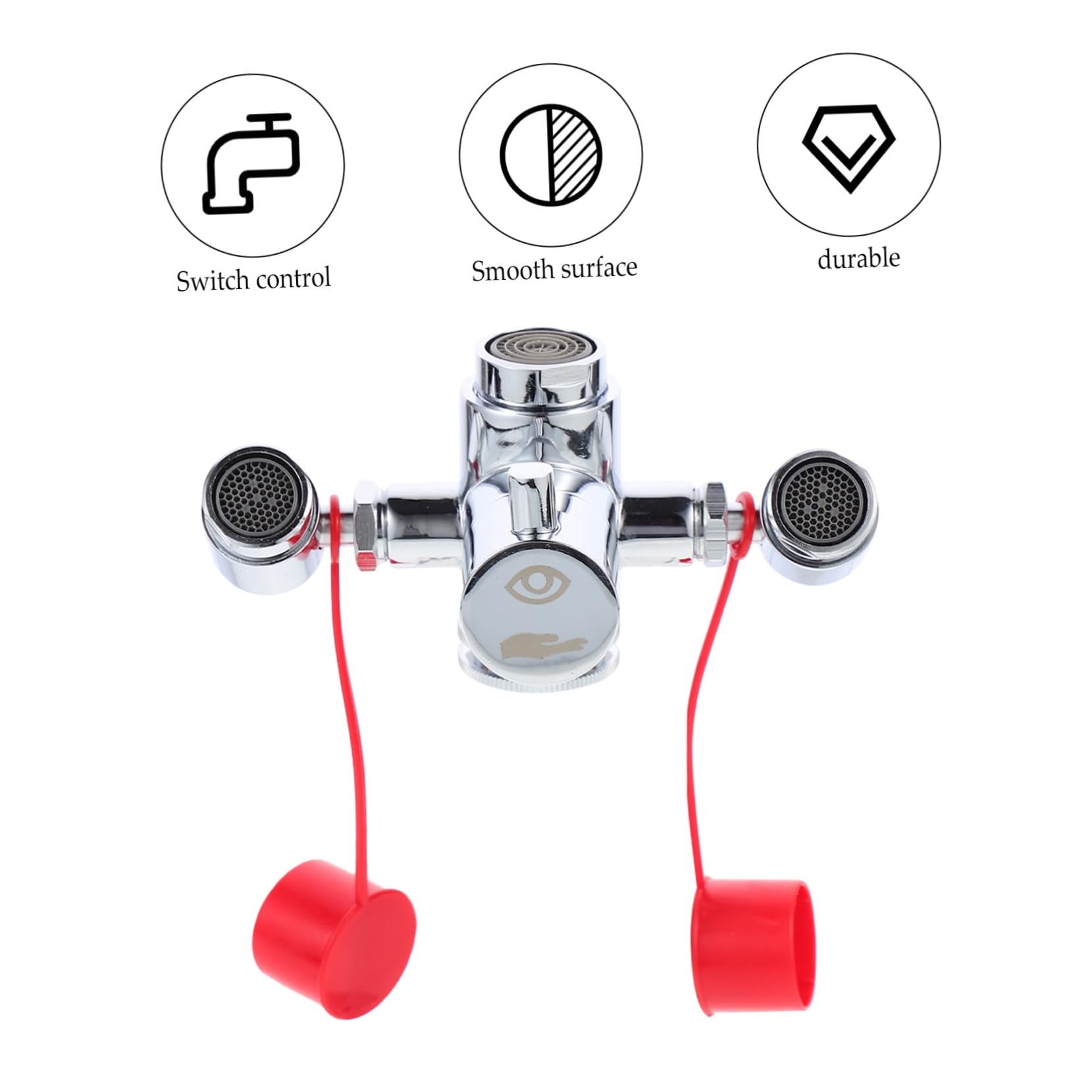Mobestech Lavaojos Remojo Portátil Lavado De Ojos De Emergencia Ducha Con Descarga De Ojos Estación De Lavado De Ojos Montada En La Pared Water Spigot Lavado De Ojos Para Grifo Cobre Soporte