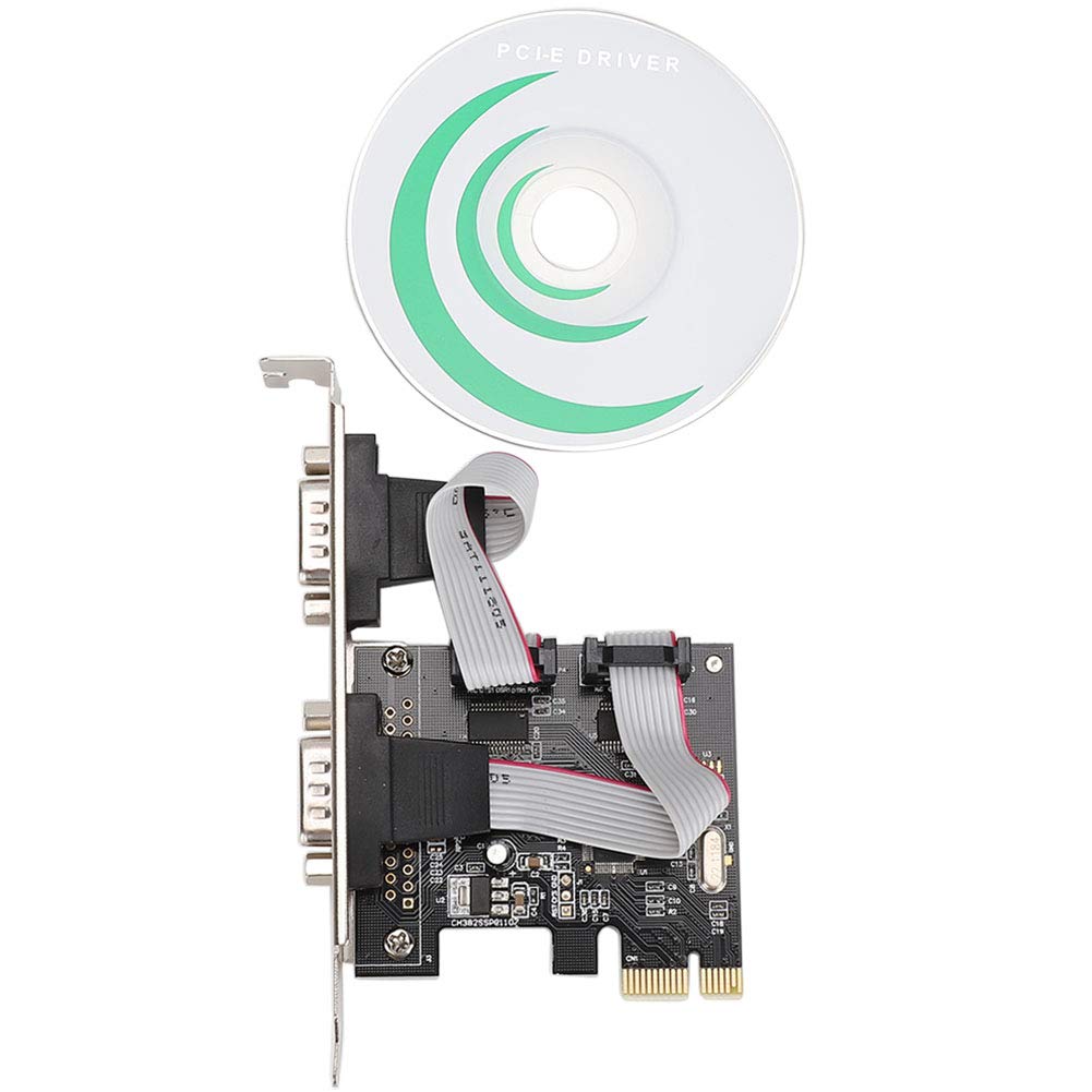 Agatige Tarjeta PCI A Serie, Tarjeta De Puerto Serie PCI Express RS-232 DB9 De 2 Puertos para Windows XP, Vista,7, 8.x, 10, 11 32/64bit Y PC Linux-Tarjeta De Puerto Serie PCIE