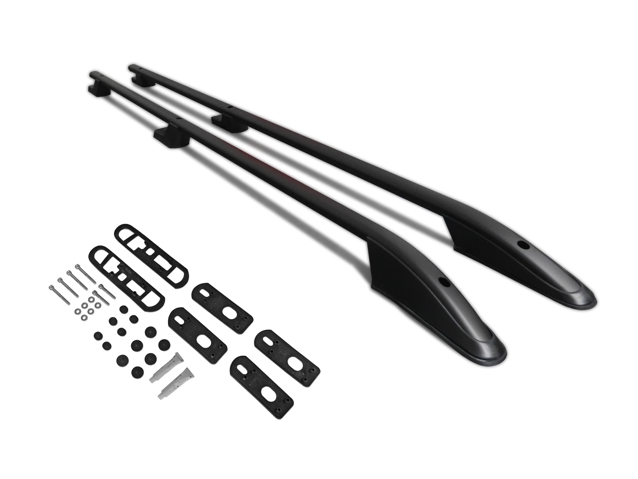 Rhino KammBar Pro | Compatible avec Ford Transit Custom 2013-2023 L1H1/L2H1 | Galerie de Toit, Porte-bagages de Voiture | Barres de Toit pour Véhicules Utilitaires, 3 Pièces | Structure en Aluminium
