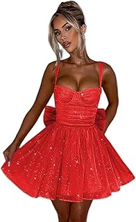Sparkly Homecoming Dresses Short Spaghetti Straps Party Prom Dresses for Women - Buy now