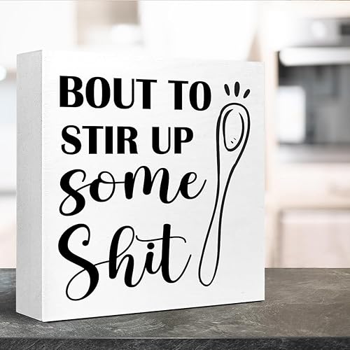 Miniatura 10 de Letrero rústico de cocina, con texto en inglés "In this Kitchen We Make Messes and Memories", letreros de madera para cocina de granja, decoración