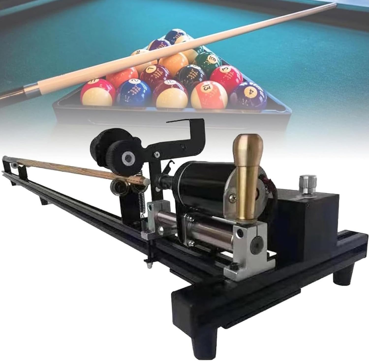 Billiard Ball Cue Repair Kit, Multi Function Billiard Cue Repairing Machine, Tip Clamp Repair Tool for Billiard Cue Tip Clamp Repairing, Pool Balls Set
