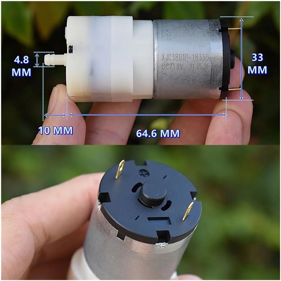 Vacuum Pump DC 12V Large Flow 528 Carbon Brush Small Pump Aquarium Fish Tank Air Pump