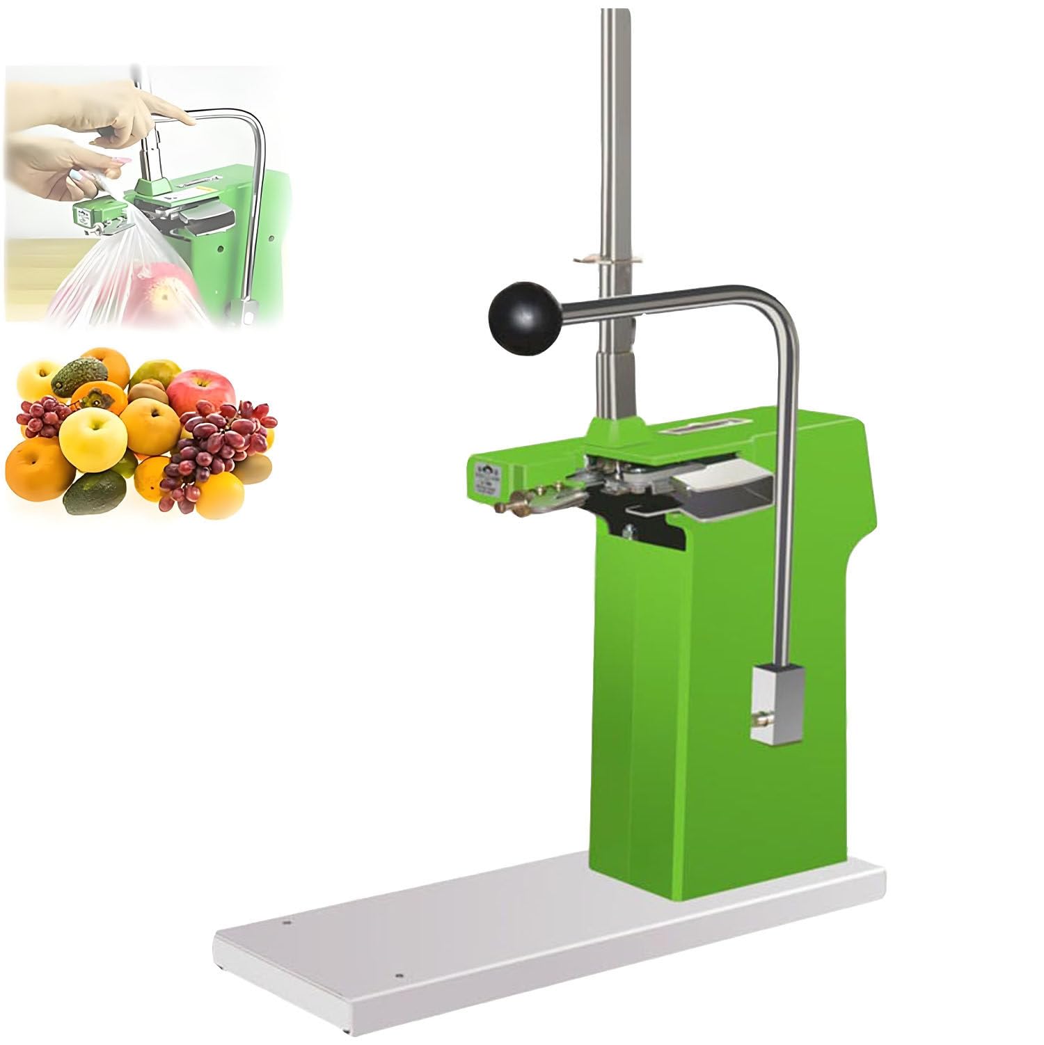 Dispositivo di sigillatura manuale con 2000 graffette, 40 clip al minuto per supermercati, panetterie, caffetterie, imballaggi alimentari commerciali