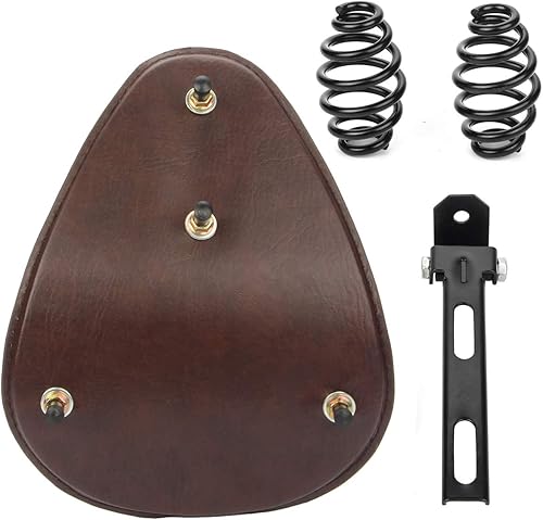 Miniatura 5 de Kit de soporte de montaje de muelles de asiento de motocicleta de cuero compatible con Harley Honda, Yamaha, Kawasaki, Suzuki, Sportster, Bobber
