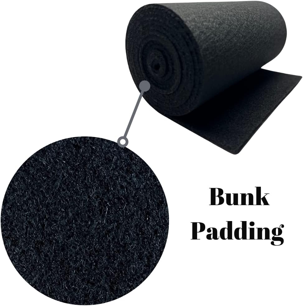 SeaSense Trailer/Boat Bunk Padding, 12-Inch x 12-Foot, Black