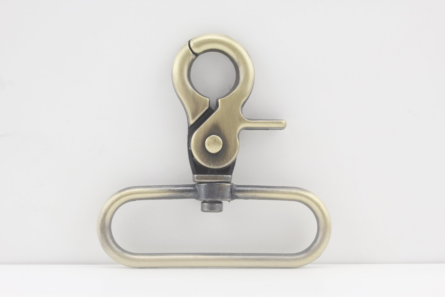 3dancraftit Lobster Claw Bolt Swivel Snap Hooks Clasp Lanyards Trigger Hook zinc alloying 2 inch / 50mm (Eye Size) 6 Pieces Anti Bronze K115