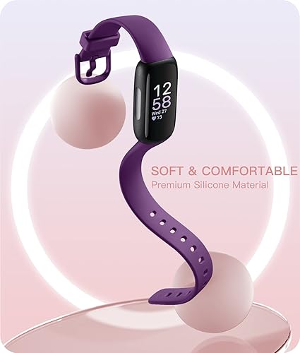 Miniatura 2 de Odbeai Compatible con Fitbit Inspire 3 bandas para mujeres y hombres, correa deportiva de repuesto de silicona suave para Fitbit Inspire 3 Fitness