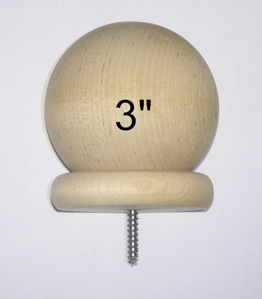 wood bed post finials