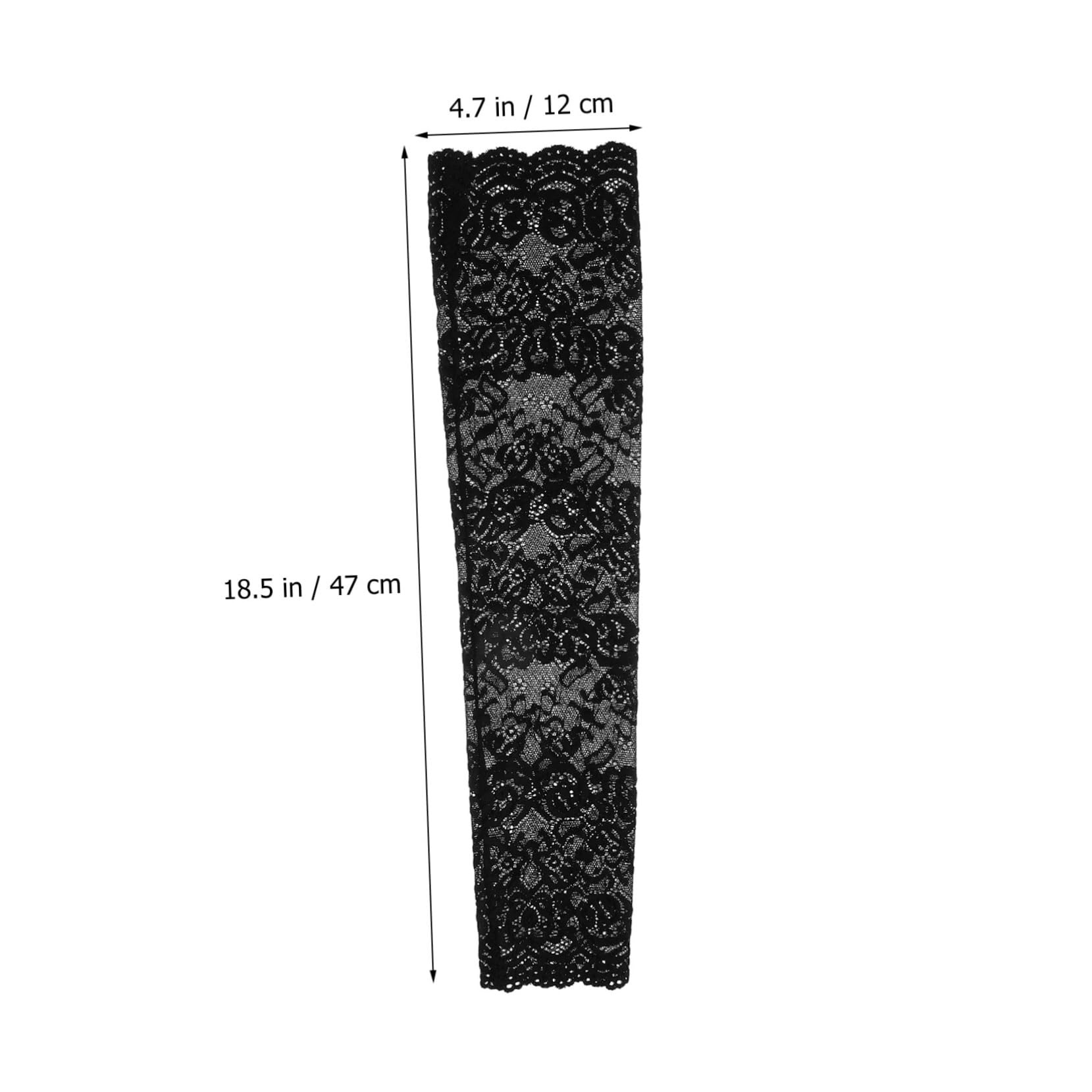 Cabilock 2 Pairs Women's Lace Gloves Long Elbow Length Sleeves Floral Pattern Arm Covers for Wedding Tea Party Bridal Elegant Arm Warmer