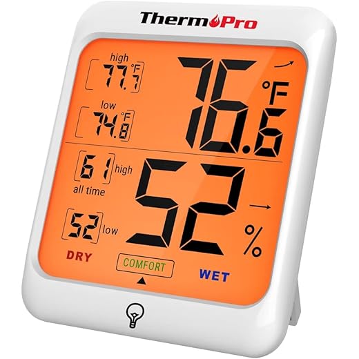 ThermoPro TP53 Hygrometer Indoor Thermometer