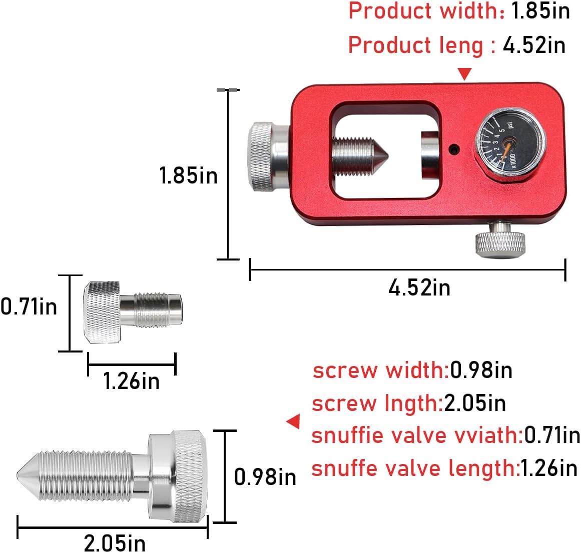 DIN Valve Scuba Adapter and Paintball Scuba Fill Station,High Pressure 4500 PSI HPA Tank Filling Adapter Charging System with Air Hose.