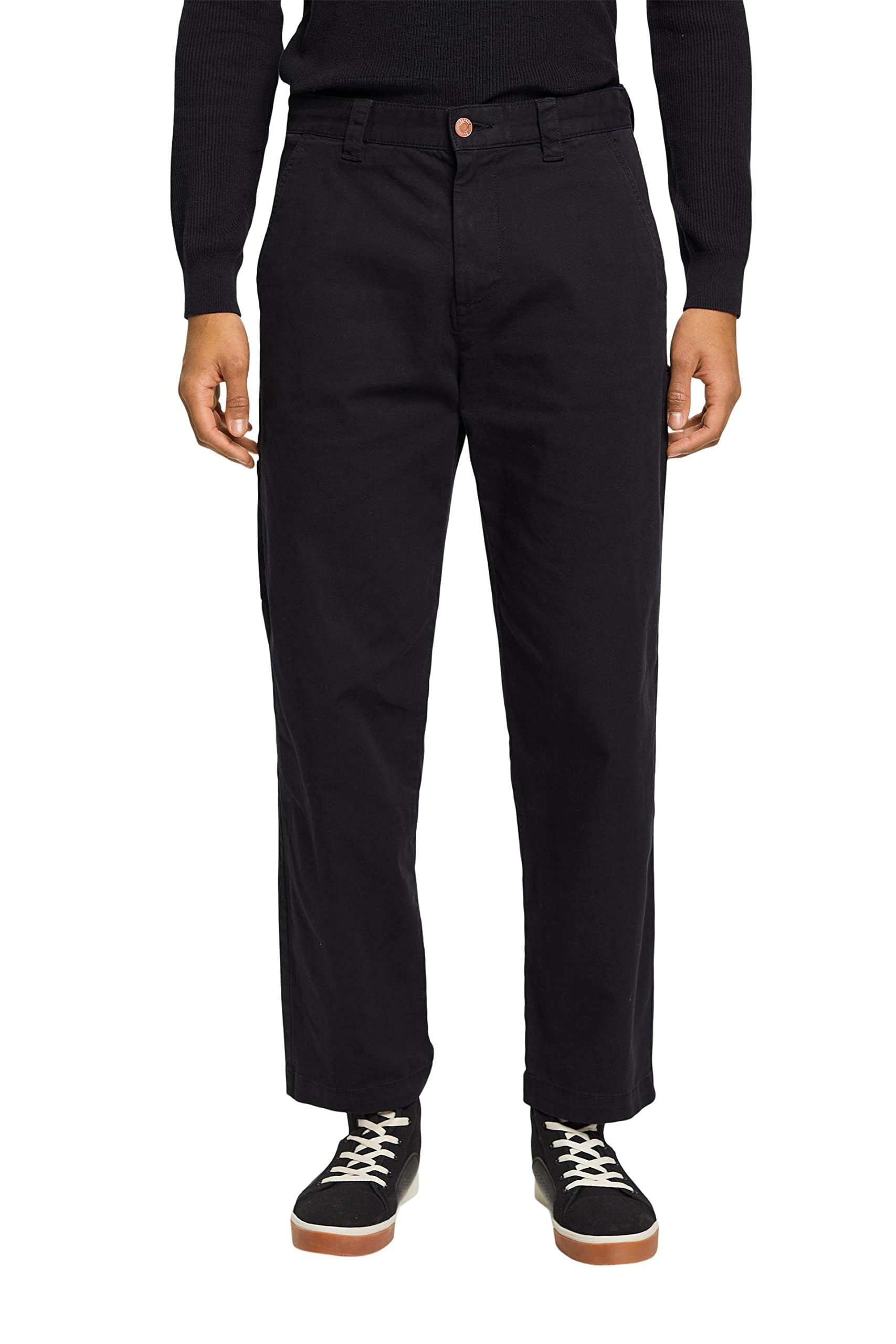 Esprit Men's Black Trousers, 001/, 32 W/32 L