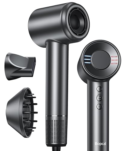 Miniatura 9 de Hair Dryer with Diffuser, 500 Million Negative Ionic Blow Dryer for Fast Drying, 120000RPM High Speed Hairdryer, Professional Dryer with Diffuser