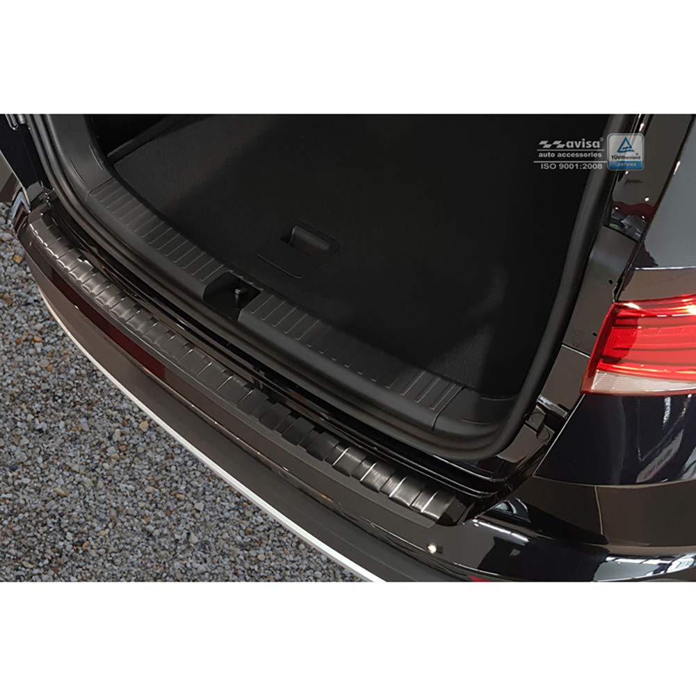 Protezione Paraurti Posteriore In Acciaio Inox Nero Opaco Per Seat - 4