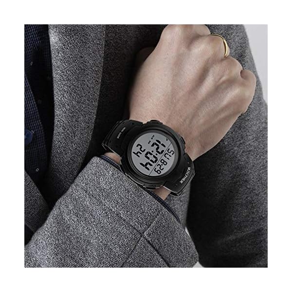 MJSCPHBJK Mens Digital Sports Watch, Waterproof LED Screen Large Face Military Watches for Men - Image 7