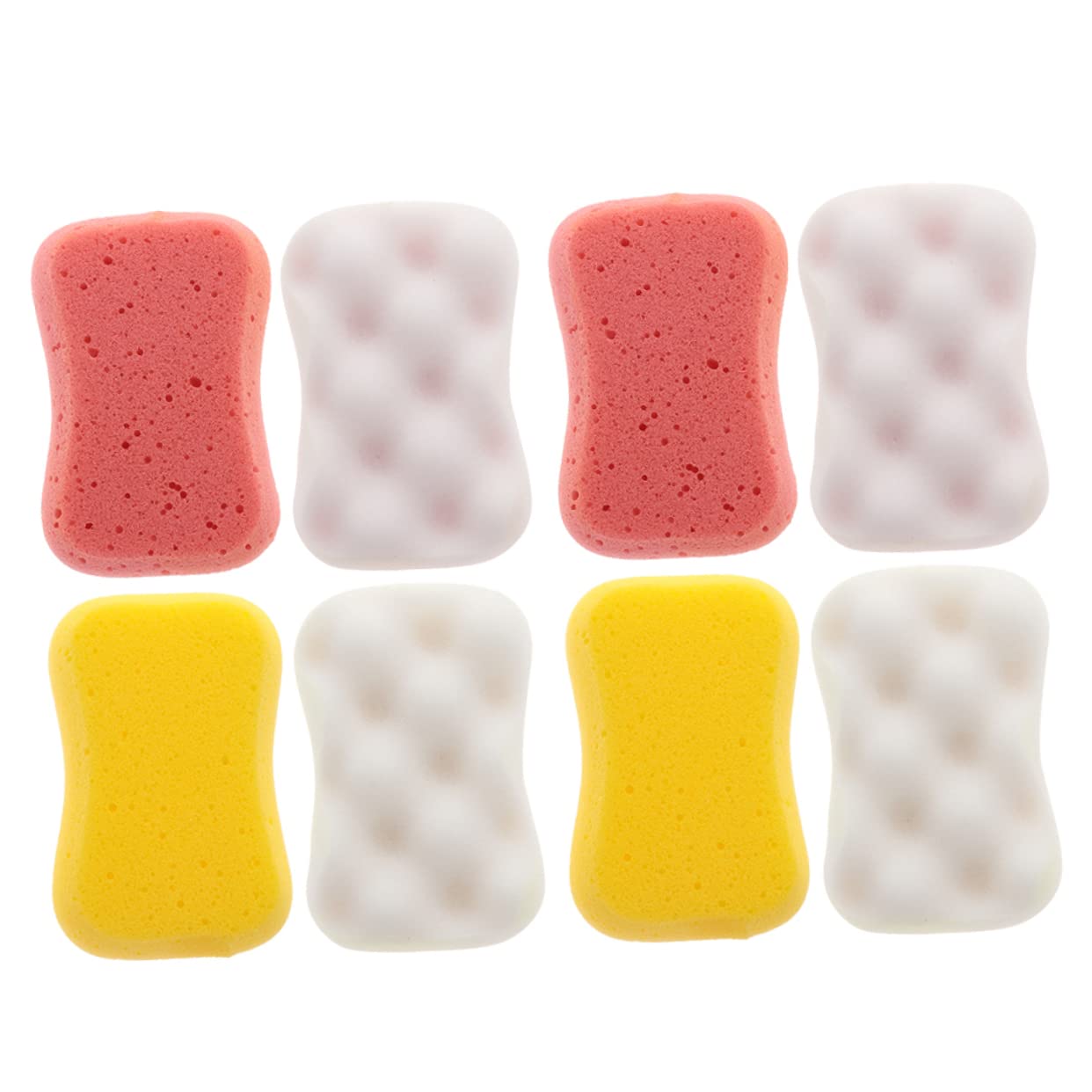 WOONEKY 8piezas Esponja Exfoliante Para Ducha Esponja De Limpieza Corporal Herramienta De Limpieza Para Baño