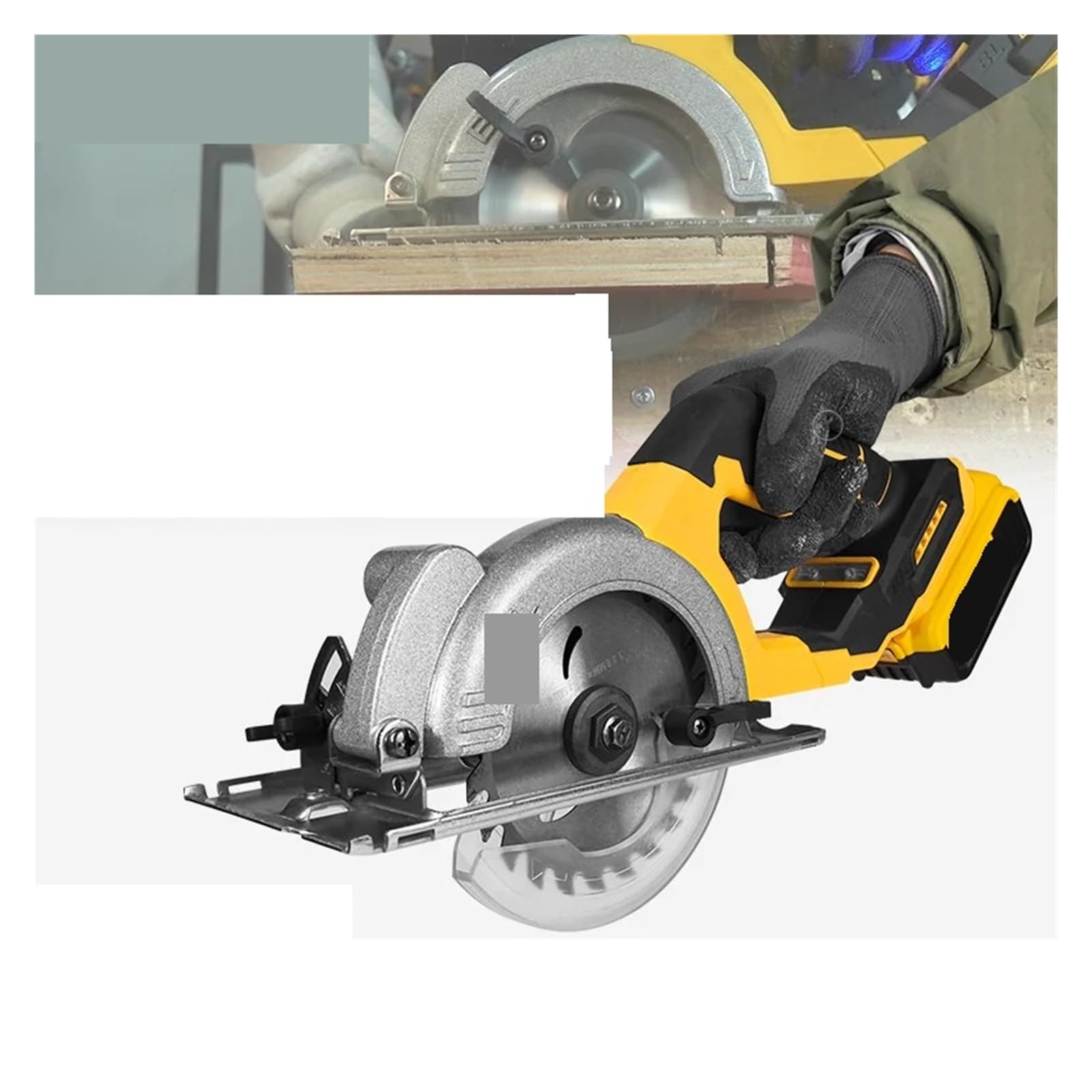 Sierras circulares, Electric Goddess Sierra Circular Sin Escobillas De 5'.5 Pulgadas Para Batería, Herramienta Eléctrica Portátil Para Carpintería 1000 W,para madera, plástico, metal blando
