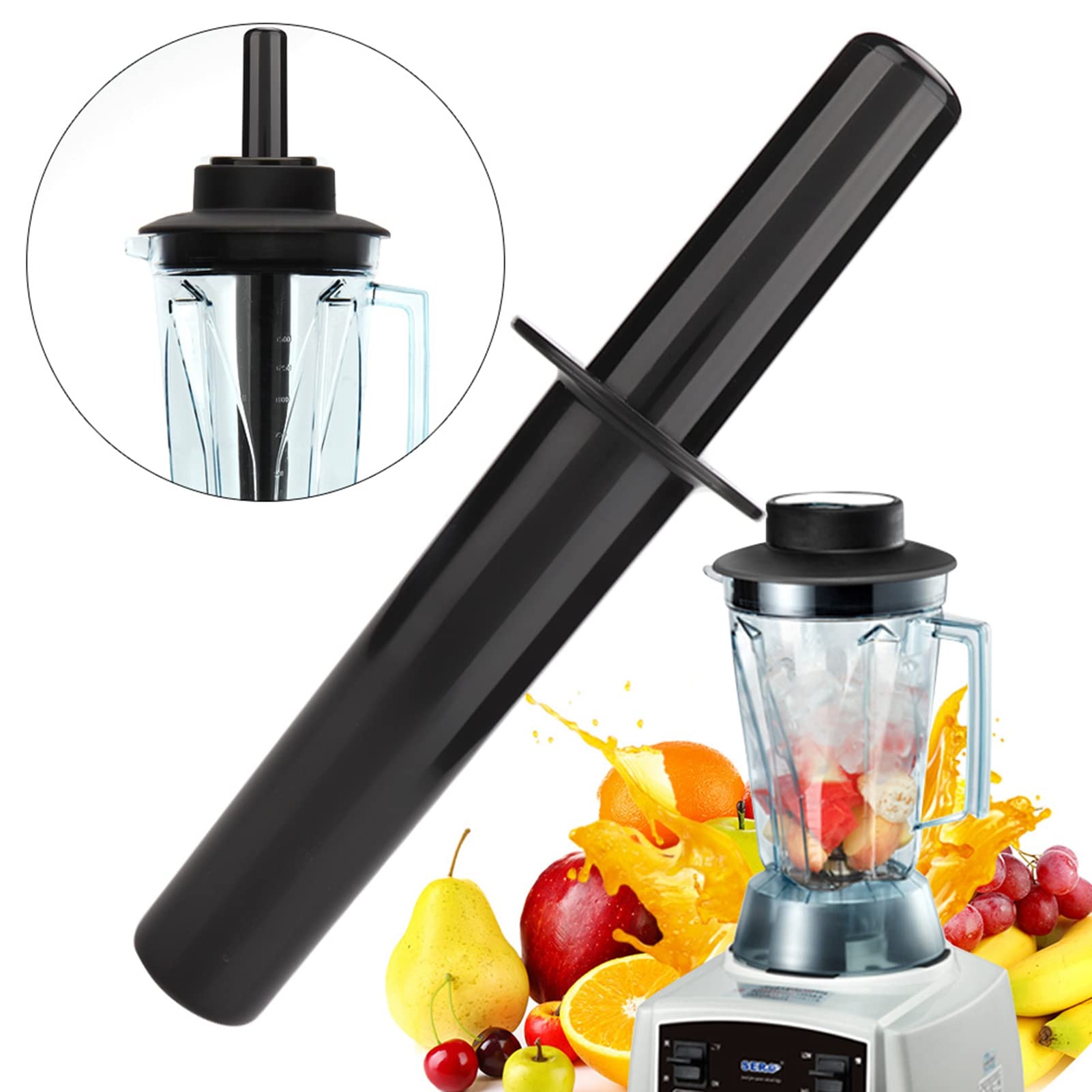 Dioche Tamper 48 Oz Accessori 48 Oz Accessori per Macchine da in Plastica Tamper Generico per Frullatore Pestello in Plastica per Frullatore Mixer 24Cm