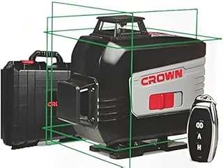 ميزان ليزر 4 عدسة 360 درجة بشعاع أخضر بطول 30 متر بجهاز ريموت من كراون، موديل CT44091-R IMC