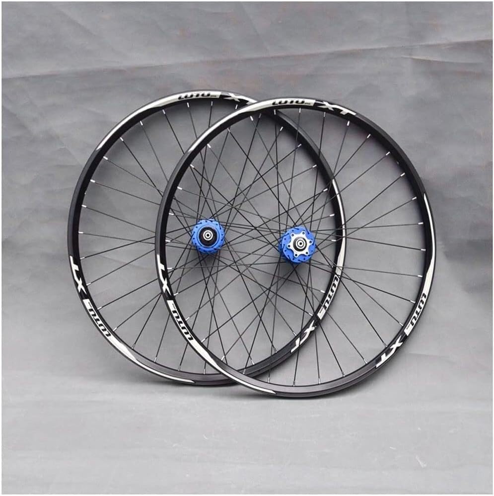 Roue VTT 29 pouces avec moyeu haute précision bleu anodisé