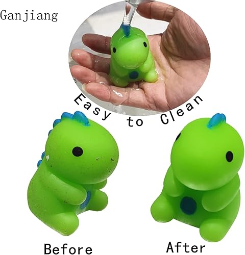 Miniatura 5 de Paquete de 10 juguetes blandos de dinosaurio Mochi para niños, recuerdos de fiesta, juguetes para aliviar el estrés