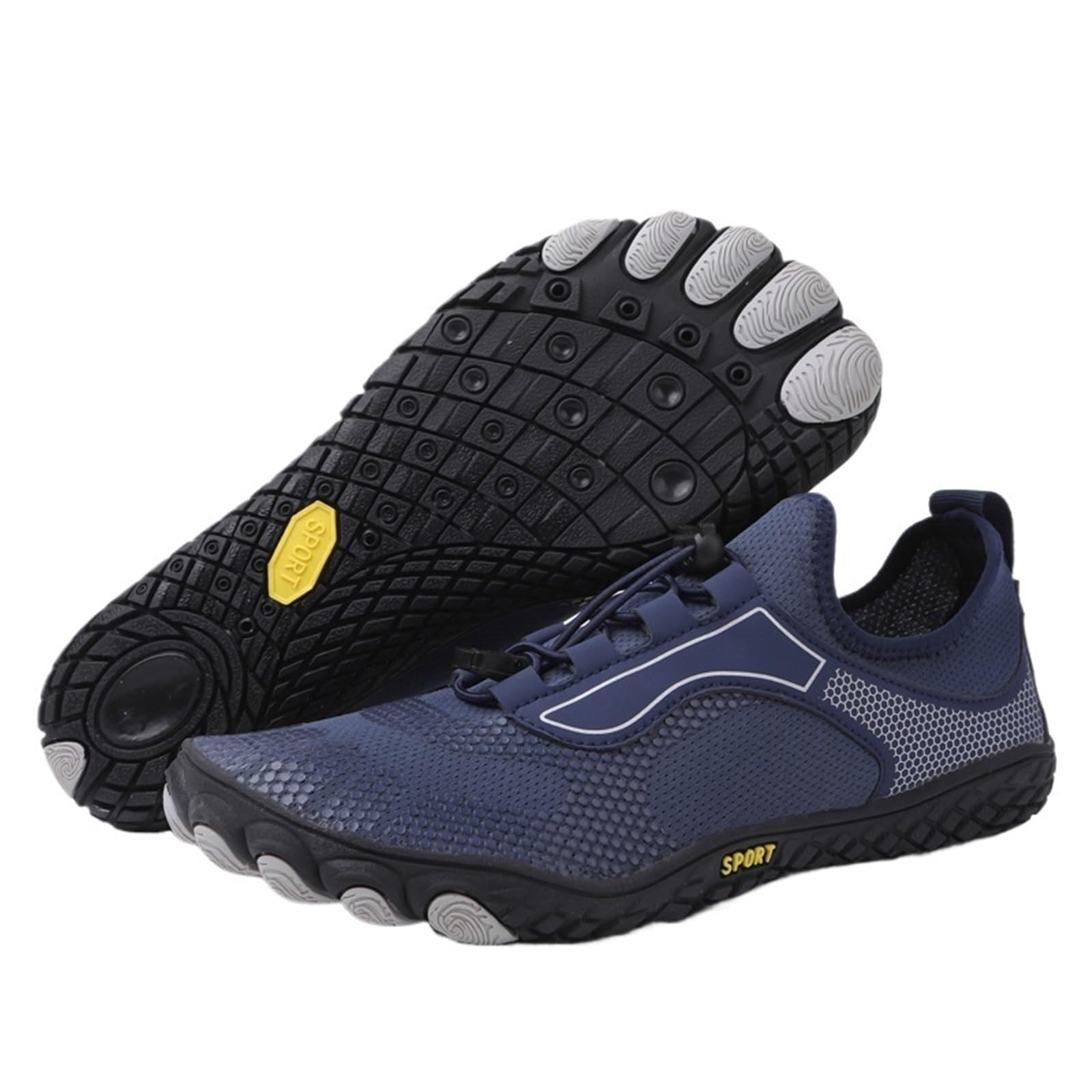 Uomo Donna Scarpe da Spiaggia Scarpe da Nuoto Scarpe da Immersione Scarpe da Acqua Fitness Mare A Piedi Nudi Estate All'aperto Scarpe da Pesca(Blue,48)