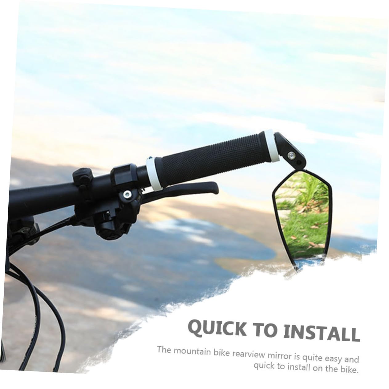 2 Specchietti Retrovisori per Bicicletta e Pieghevoli per Manubrio Convesso HD Resistente Agli Urti Sicurezza per e Bici da Corsa