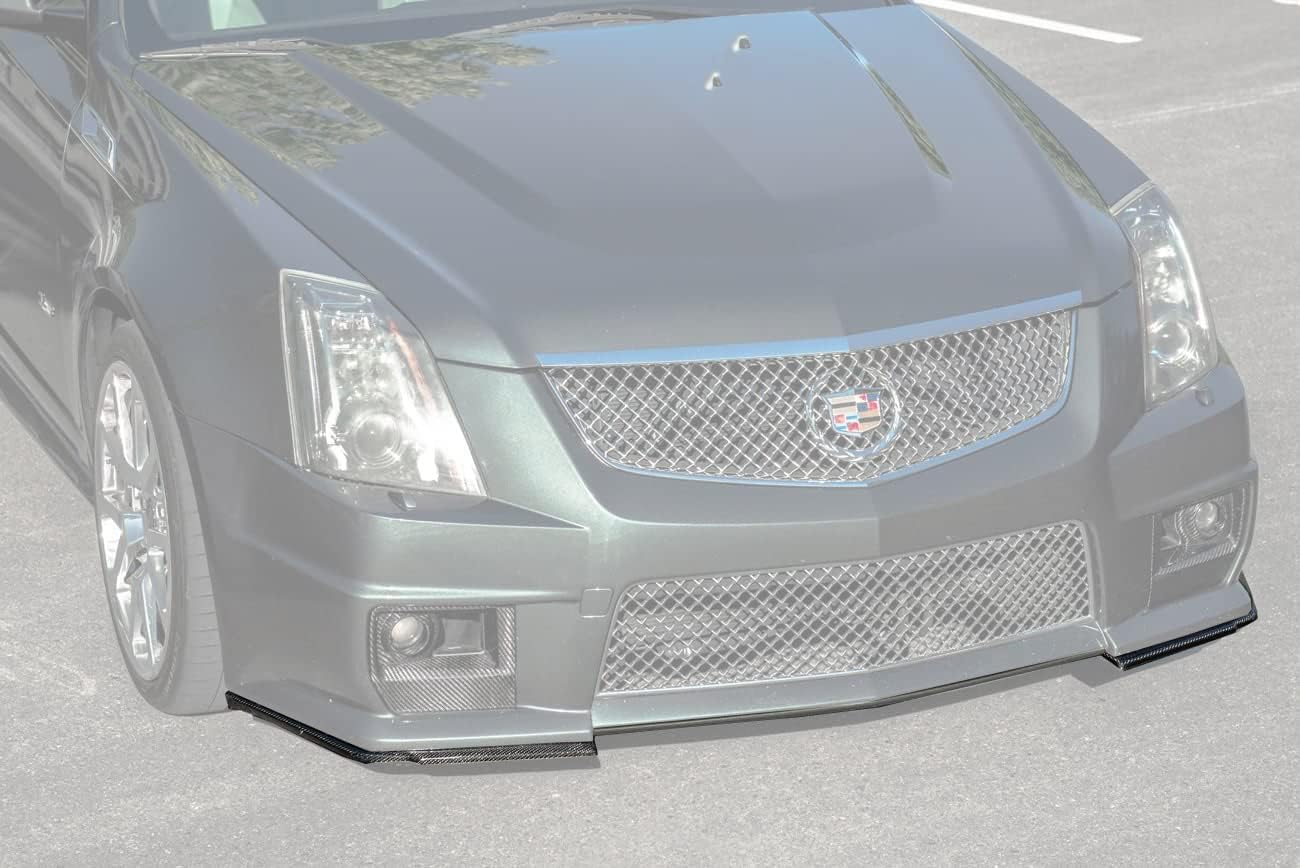 For 2009-2015 Cadillac CTS-V Models | GM Factory Style CARBON FIBER Front Bumper Lower Lip Splitter