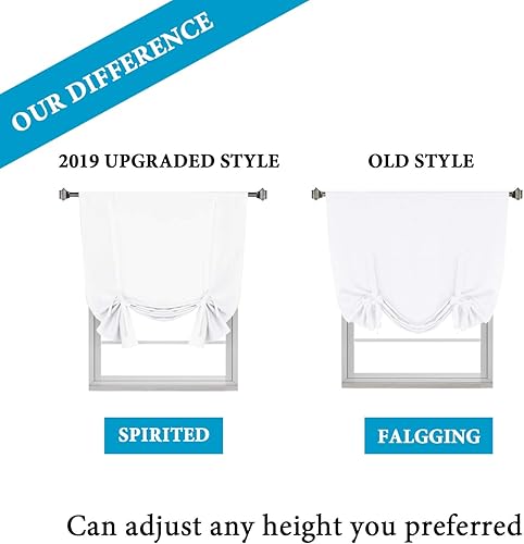 Miniatura 7 de H.VERSAILTEX - Cortina opaca para ventana con amarres, panel de bolsillo para varilla - 42 pulgadas  106.68 cm.de ancho por 63 pulgadas  160.02 cm.