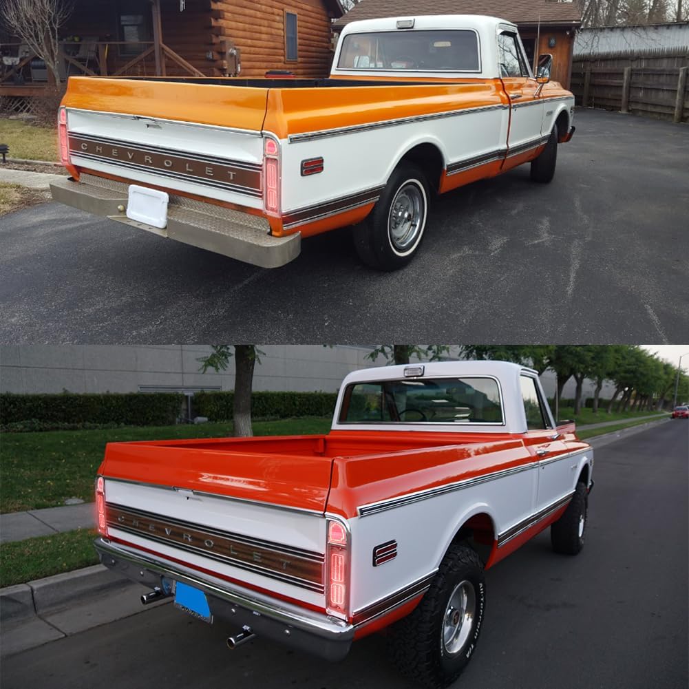 Clear Reverse Backup Light with Gaskets for 1967 1968 1969 1970 1971 1972 Chevy C10 GMC Pickup Truck