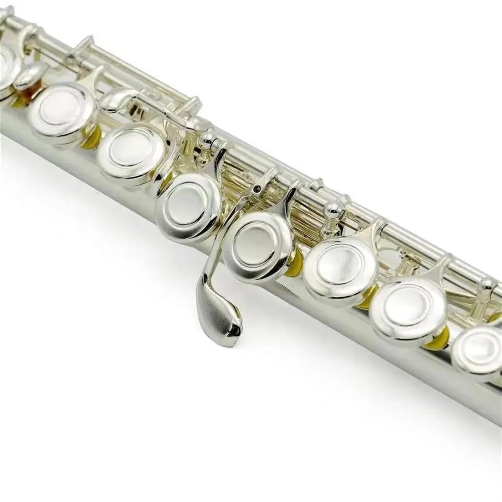 フルート 16穴 ニッケルメッキ製 Amazon | トップフルート製 16 穴ニッケルメッキ横栓子 C キー付き E