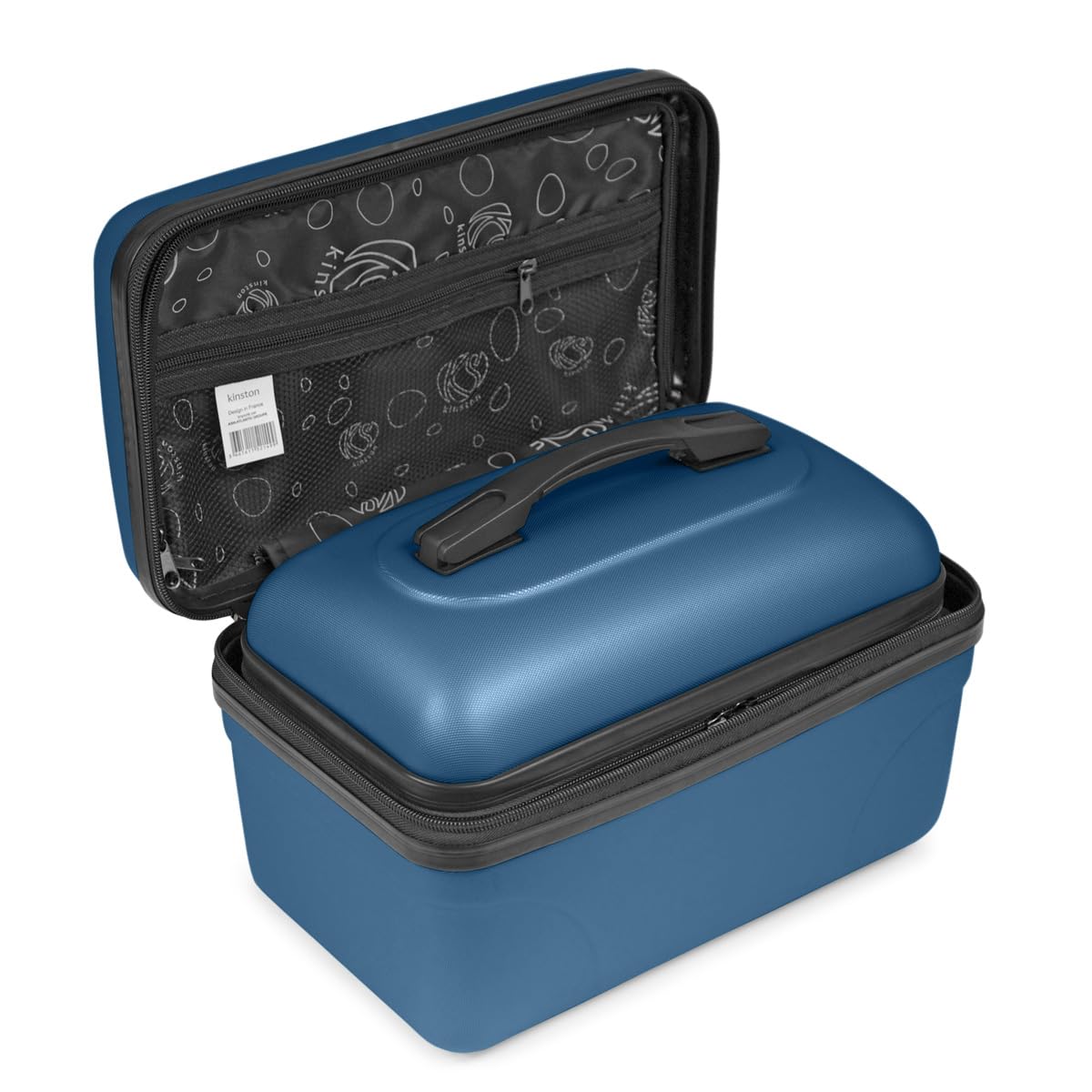 KINSTON Set di 2 Grandi Vanity - Vanity Case Rigido - Cosmetici Toiletter, Rigida con maniglia, Organizzatore di viaggio - Grande capacità