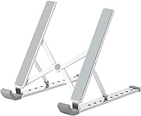 Vista 1 de Soporte de computadora portátil plegable de aluminio para escritorio, soporte ajustable para tableta, compatible con MacBook Air Pro, Lenovo, Dell