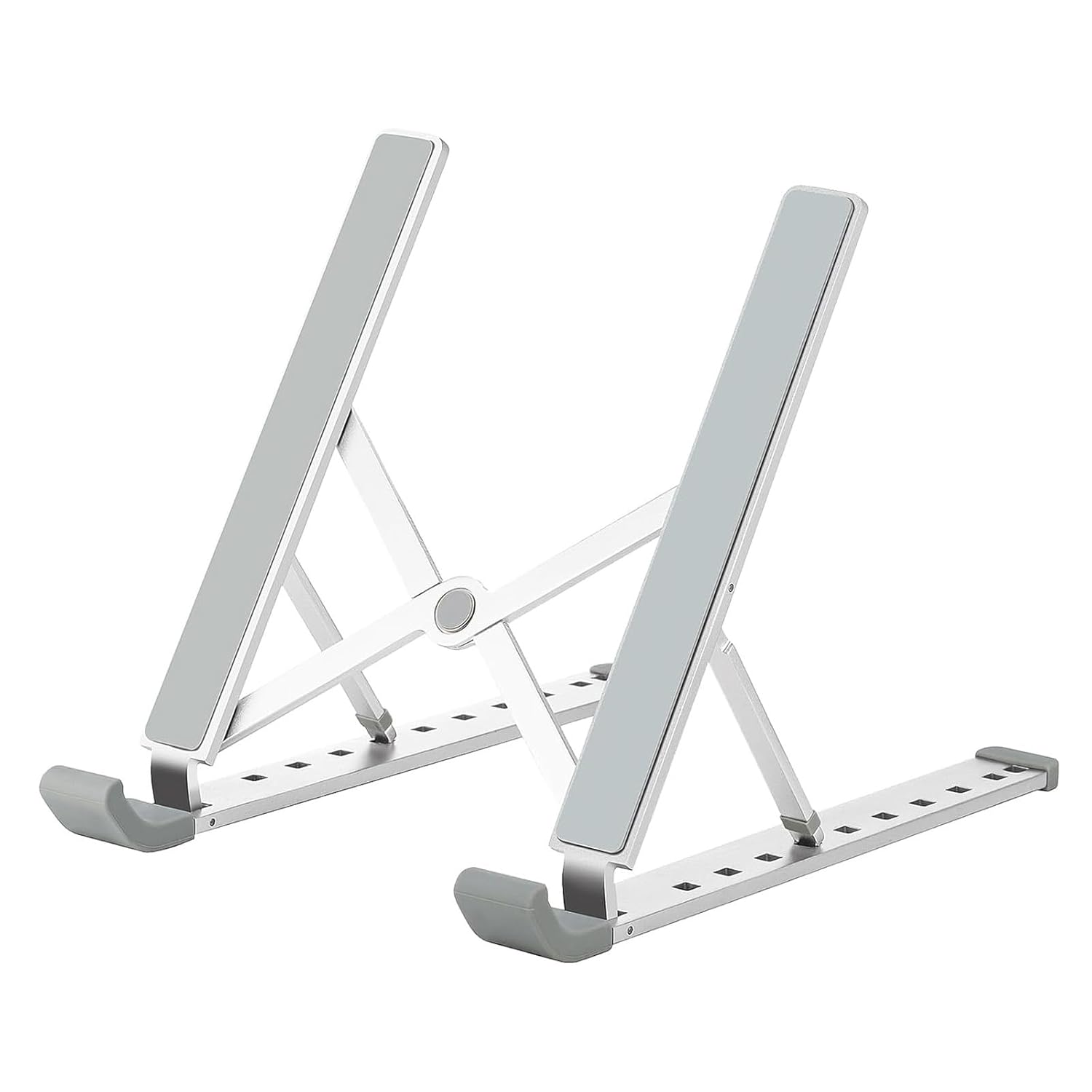 Laptop Stand for Desk Foldable Aluminum Computer Stand Portable Adjustable Tablet Holder Compatible with MacBook Air Pro Lenovo
