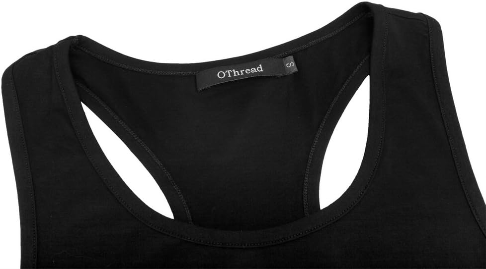 OThread & Co. Women's Basic Crop Tops Stretchy Casual Scoop Neck Racerback Sports Crop Tank Top - Image 5