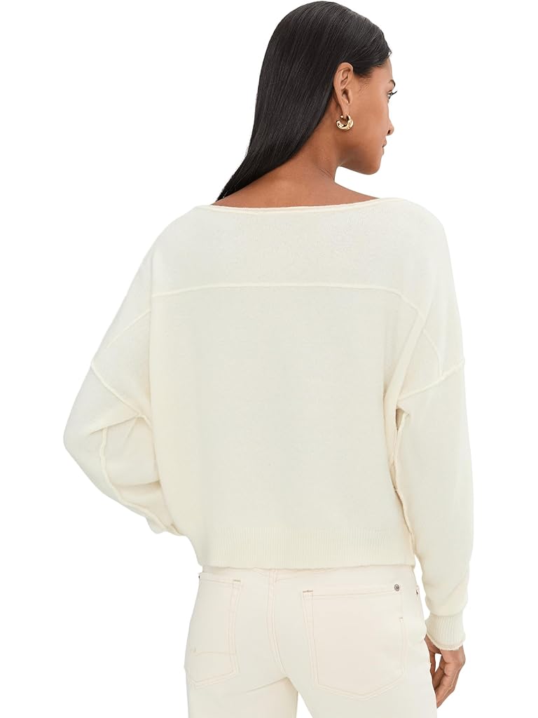 White Free People See Me Pullover